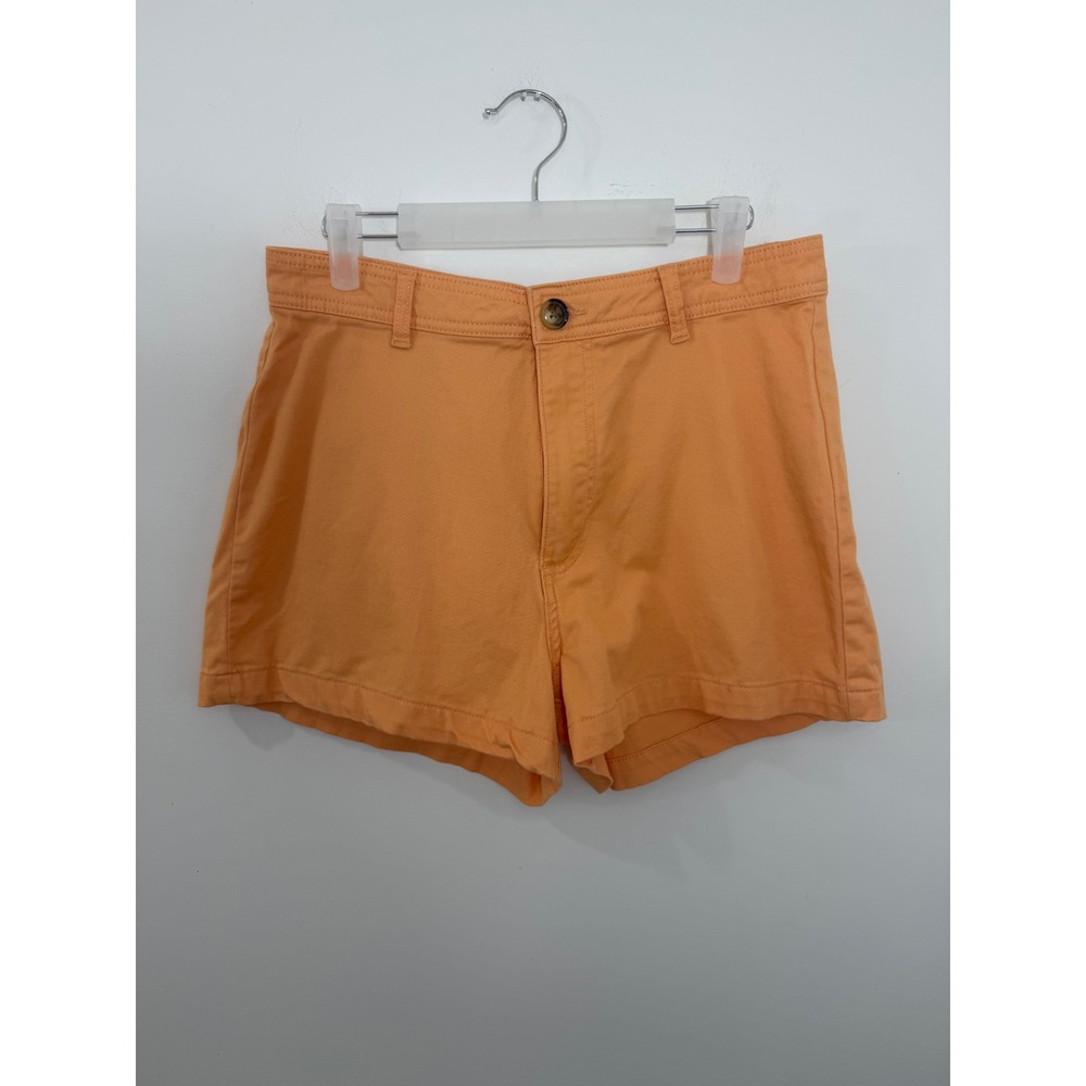 Billabong Womens Orange High Waisted Cotton Stretch Shorts Size 29 24B0902503